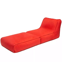 Cumpără şezlong transformer fără carcasă din Oxford 600D, culoare roşie