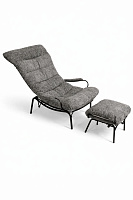 Fotoliu de relaxare „Soft Lounge” cu taburet inclus