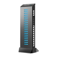 Suport pentru placă grafică Deepcool GH-01 A-RGB, Negru