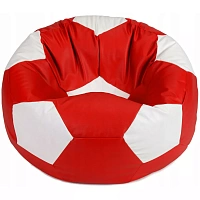 BeanBag Minge marimea S, culoarea rosu cu alb din ecopiele