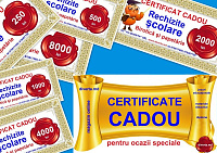 Certificat cadou - Rechizite şcolare - 4000 lei art.CTB-25