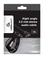 Cablu audio Cablexpert CCAP-444L-6, 3.5mm 3-pin (M) - 3.5mm 3-pin (M), 1,8m, Negru