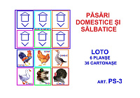 PS-3 Joc Loto Păsări domestice şi sălbatice