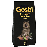 GOSBI EXCLUSIVE GRAIN FREE LIGHT MINI 7KG, hrană uscată cu conținut scăzut de calorii, pentru câini adulți de rase mici