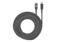 Cable de date Cellularline Long Cable, Lightning/USB Type-C, 2,5m, Negru