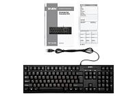 Tastatură SVEN KB-S300, Cu fir, Negru