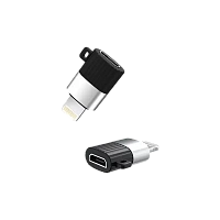 Adaptor USB XO NB149B, micro-USB (F)/Lightning, Negru