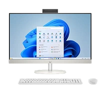 Computer All-in-One HP AI 27-cr2107ci, 27", Intel Core Ultra 5 225U, 16GB/512GB, Fără SO, Alb