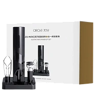 Set pentru vinuri Circle Joy CJ-TZ08, Negru