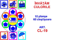 CL-19 Joc cu cleşte Învăţăm culorile