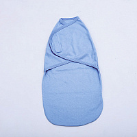Sistem de înfășat Cocoon cu velcro, 0-3 luni (56-62 cm), bumbac, albastru