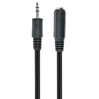 Cablu audio Cablexpert CCA-423-3M, 3.5mm 3-pin (F) - 3.5mm 3-pin (M), 3m, Negru