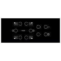 Plita incorporabilă electrică Whirlpool AKT 8210 LX, Negru