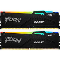 Memorie RAM Kingston FURY Beast RGB, DDR5 SDRAM, 6000 MHz, 32 GB, KF560C30BBEAK2-32