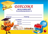 Diplomă - Adio, Grădiniță! art.DAG-6.1