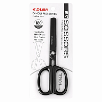 Foarfeca 18 cm profesionala, lama inox cu Teflon coating, maner ergonomic, foarfeca birou, scoala, uz universal, culoare negru
