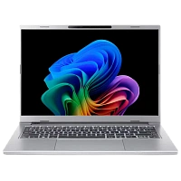 Laptop 14" Acer Aspire 14 AI OLED A14-61M, Pure Silver, AMD Ryzen AI 7 350, 32GB/1024GB, Linux Ubuntu