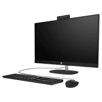 Computer All-in-One HP 24-cr0074ci, 24", AMD Ryzen 5 7520U, 16GB/512GB, FreeDOS, Negru