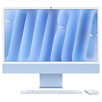 Computer All-in-One Apple iMac A3247, 24", M4 with 8-core CPU and 8-core GPU, 16GB/256GB, macOS Sequoia, Albastru