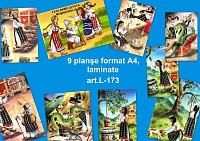 L-173 Povestea Fata babei şi fata moşneagului - 9 planşe A4
