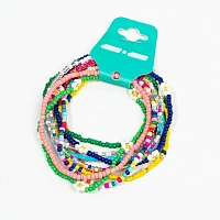 Brățară de picior mărgele set 10 bucăți