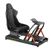 Scaun Gaming Lumi LRS08-BS02-KP01, Textil, Negru | Portocaliu
