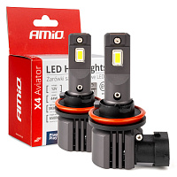 03765 Bec LED p-u auto X4 AVIATOR H8 H9 H11 H16 6050K max 44w