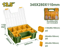 Organizator din plastic cu 12 cutii detașabile 345x280x110 mm Jadever