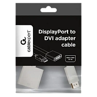 Adaptor Video Cablexpert A-DPM-DVIF-002-W, DisplayPort (M) - DVI-I (F), 0,1m, Alb