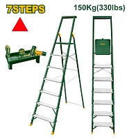 Scară de uz casnic din aluminiu și oțel 7 trepte cu platformă 150 kg Jadever JDLD1H07