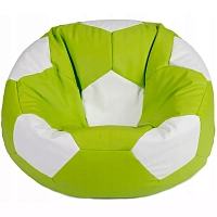 BeanBag Minge marimea S, verde cu alb din ecopiele