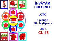 CL-18 Joc cu cleşte Învăţăm culorile
