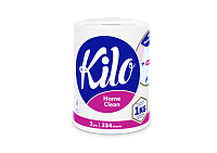 KILO Home Clean Prosop Bucatarie 1KG 3 straturi, 334 foi(80,3m) 1 rola