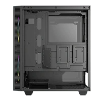 Carcasă PC Gamemax Black Hole, Midi-Tower, Fără PSU, Negru