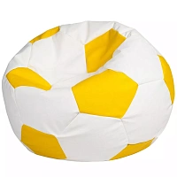 BeanBag Minge marimea M, culoarea alb cu galben