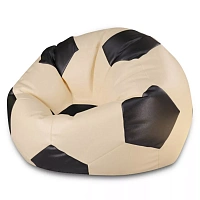 BeanBag Minge marimea"L",culoarea bej cu negru din ecopiele