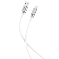 Cable de date XO NB251, USB Type-A/USB Type-C, 1m, Alb