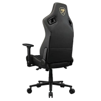 Scaun Gaming Cougar Defensor, Țesătură, PU Piele, Auriu