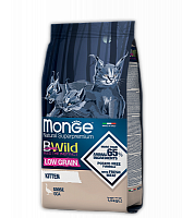 MONGE dry cat BWILD LG kitten Goose 1,5 kg, hrană uscată pentru pisoi