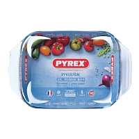 Tava de copt Pyrex 408B000, Transparent