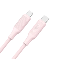 Cablu încărcare și sincronizare XO NB-Q265B, USB Type-C/USB Type-C, 1m, Roz