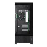 Carcasă PC Gamemax VISTA 2 AB, Midi-Tower, Fără PSU, Negru