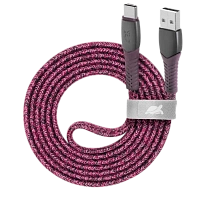Cablu încărcare și sincronizare Rivacase PS6102 RD12, USB Type-A/USB Type-C, 1,2m, Roșu