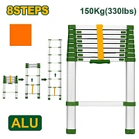Scară telescopică 8 trepte 2.6 m JDLD5H08 Jadever