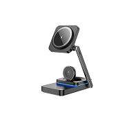 HOCO CQ10 Consuelo folding 3-in-1 wireless fast charger black