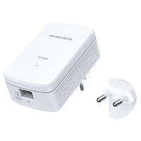 Powerline Adapter MERCUSYS MP500 KIT, AV1000, 1000 Mbps, Alb