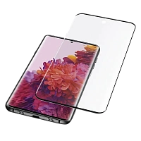 Sticlă de protecție Cellularline Impact Glass Curved - Galaxy S21 Ultra, Negru