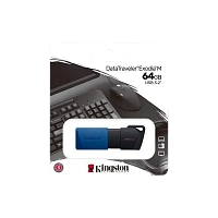 Memorie USB Kingston DataTraveler Exodia M, 64GB, Negru/Albastru