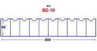BZ-10 Buzunar transparent 60*800 mm