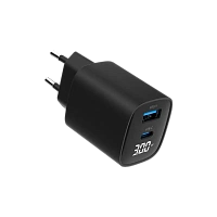 Încărcător Gembird TA-UC-PDQC30LCD-BK-01, 30W, Negru